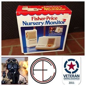 Vtg 80s Fisher Price Nursery Monitor Novelty Baby Shower Gag Gift Intercom