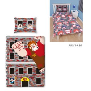 Disney Wreck It Ralph 'Smash' Reversible Panel Single Bed Duvet Quilt Cover Set