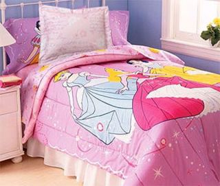 New Disney Princesses Cinderella Twin Bed Comforter Set