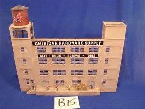 B15 HO Scale Gauge Plastic Model Train American Hardware Supply Wall Building