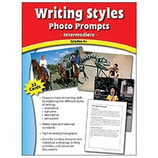Edupress Writing Styles Photo Prompts Card, Grades 4th+