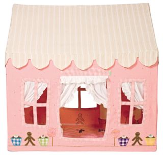 Children’s Kids Girls Large Win Green Gingerbread Cottage Playhouse Play Tent