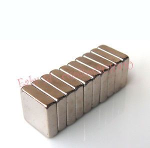 F P 10 Pcs Block 10x10x3 mm Strong Magnets for Craft Business Industrial Supply
