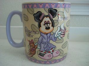 Authentic Disney Park Minnie Mouse Mornings Aren'T Pretty Over Sized Coffee Mug