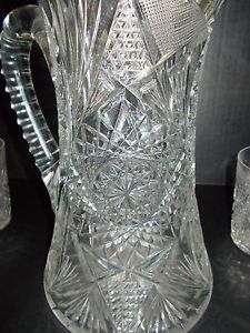 American Brilliant Cut Glass Goblet