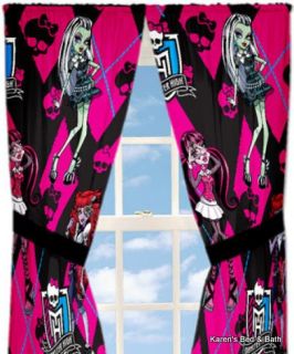 Monster High Ghoulie Gang Girls Twin Comforter Sheets Drapes Pillow Throw New