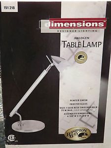 Hampton Bay 15 5 8" Halogen Table Lamp College Dorm School Desk Lamp