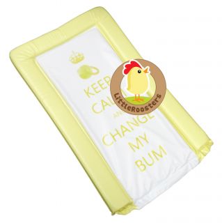 Keep Calm and Change My Bum Soft Padded Large Baby Changing Mat Waterproof Mats