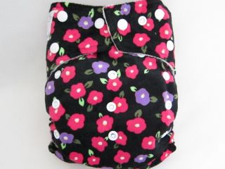 New Kawaii Baby Cloth Diaper Mom Label One Size OS Bamboo Minky 2 Bamboo Liners