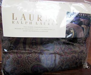 Ralph Lauren New Bohemian Paisley Full Queen Duvet Comforter Cover New $470
