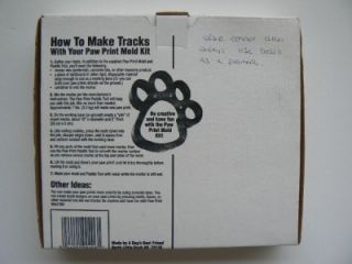 Dog Paw Print Mold Kit Cement Stepping Stone Paver Garden Path Walkway New