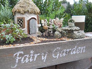 Dollhouse Miniature Garden Fairy Faerie Gnome Hobbit Fairy House " Hut "