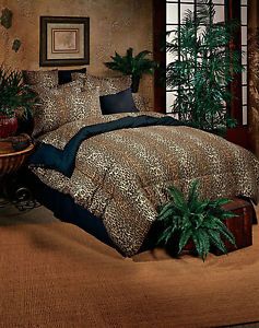 Bed in A Bag Leopard Animal Print Comforter and Sheet Set More