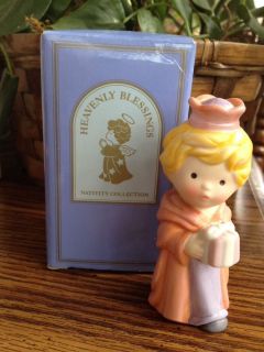 Heavenly Blessings Nativity Collection Wiseman w Gift by Avon Fine Collectibles