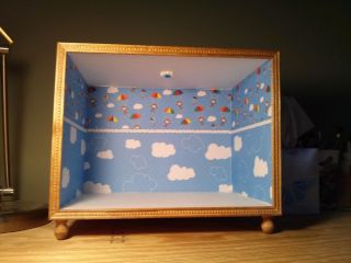 Dollhouse Miniature Roombox Display Room Box Baby Nursery Childrens Kids Room