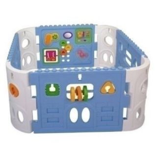 Baby Play Pen Secured Play Yard Interactive Panel New