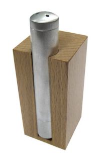 Troika Metal Wood Elegant Salt Pepper s P Shakers Set w O Box