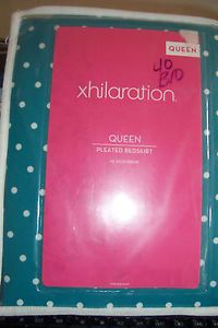 Xhilaration Pleated Bedskirts Super Cute Pink Zebra and Polkadot Design New
