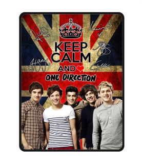 New 1D Keep Calm and Love One Direction Union Jack Flag Fleece Throw Blanket