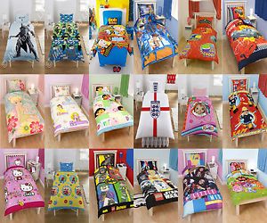 Childrens Kids Single Duvet Quilt Cover Bedding Sets