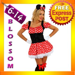 F56 Ladies Minnie Mini Mickey Mouse Disney Fancy Dress Party Costume Ears