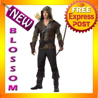 C156 Mens Robin Hood Thieves Medieval Warrior Fancy Dress Adult Costume