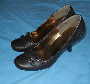 Mossimo Womens Pumps Brown high heels church dress shoes 8 5 8 1 2 m EUC