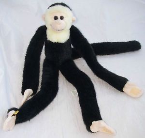 stuffed monkey with velcro hands and feet