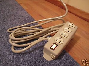 Ackewit 4 Outlet Power Strip Overload Protected 12 ' Feet Long Cord Grounded