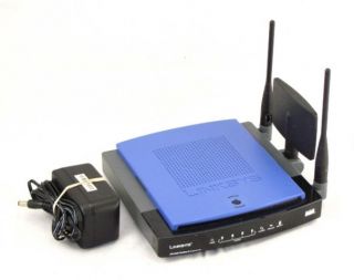 Linksys Cisco WRT300N Ver 1 1 4 Port Wireless N Broadband Router Powered On