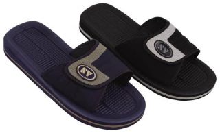 Men's Slip on Slide Sport Sandals Adjustable Velcro Strap Slippers Shoes 5203