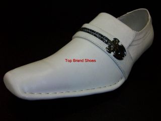 Designer Italian Style White Dress Casual Shoes Loafers