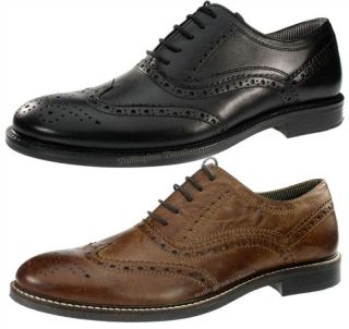 Red Tape Bradshaw Mens Leather High Quality Brogue Lace Up Shoes