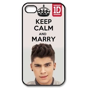 Keep Calm and Marry Zayn Malik One Direction 1D iPhone Case 4 4S Hard Cover