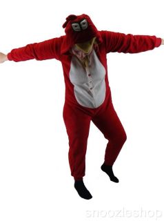 Angry Bird Adult Large Unisex Hoodie Plush Onesie Pajama Jumpsuit Costume Party