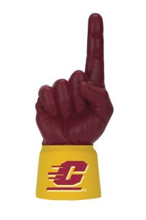 Central Michigan University Logo Yellow Jersey with Maroon Ultimate Fan Hand