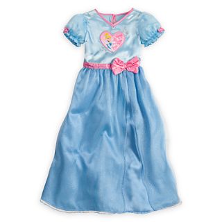  Satin Cinderella Blue Nightgown Girls M 7 8 Princess Vacation Gift