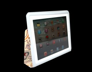 Elegant Unique Ultra Thin Beige Floral Case for Apple iPad 2 Cover