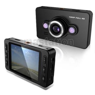 Black 2 7" Full HD 1080p Vehicle DVR IR LED Night Vision Car Cam Recorder DV D6