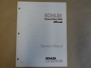 Kohler Generators Powerplay 800 950 Serivce Manual Boat TP 5197 on ...