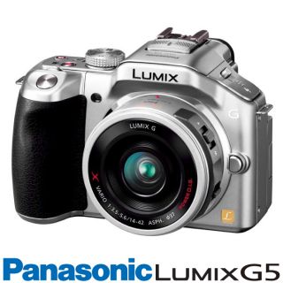 New Panasonic Lumix DMC G5 G5X Camera Silver G x 14 42mm Lens Silver English