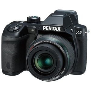 New Pentax x 5 16 Megapixel Bridge Camera Black 3" LCD 26x Optical Zoom