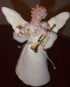 New Angel Small Mini Tree Topper Old World Christmas Ornament Holiday Decor