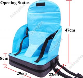 Portable Baby Kids Toddler Feeding High Chair Booster Seat Cover Harness Cushion