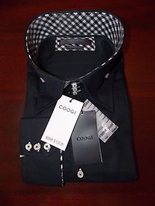 Mens Coogi Luxe Black Dress Shirt 6XL 24 $135