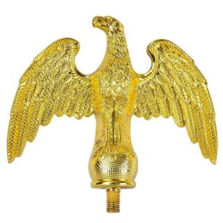 Handcrafted Gold Eagle Finial Top for 16ft 20ft 25ft Telescopic Flag Pole Paint