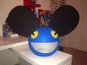 Blue Lighting Mouse Mask Home Made Deadmau5 Head Replica