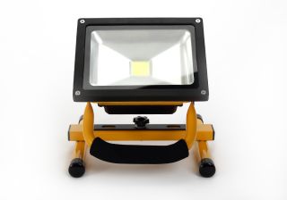 20W Portable Hi Power White LED Work Light Rechargeable Flood Light IP65 Yellow