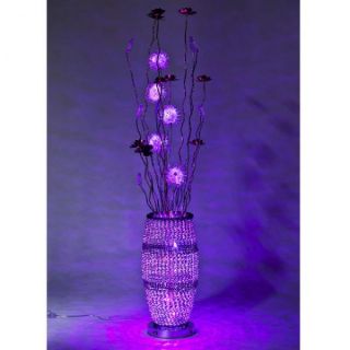 Flower Vase Feature Aluminium Wire Floor Lamp Colorful LED Light Chandelier LED