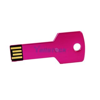 New 1GB Metal Key USB 2 0 Flash Drive USB 1GB Fuchsia